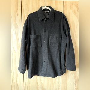 AURALEE CASHMERE WOOL BRUSHED JERSEY BIG SHIRTS- Size 5